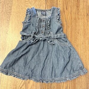 Paper Denim & Cloth Denim Ruffle Dress Sz 18-24 months SUPER CUTE & FUN! BI